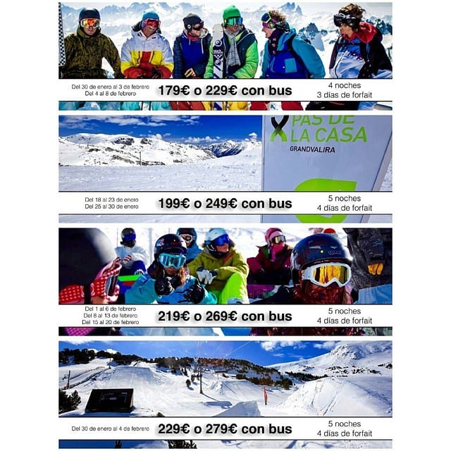 Ofertas de viajes a la nieve de viajealanieve.es para la temporada 2014-15